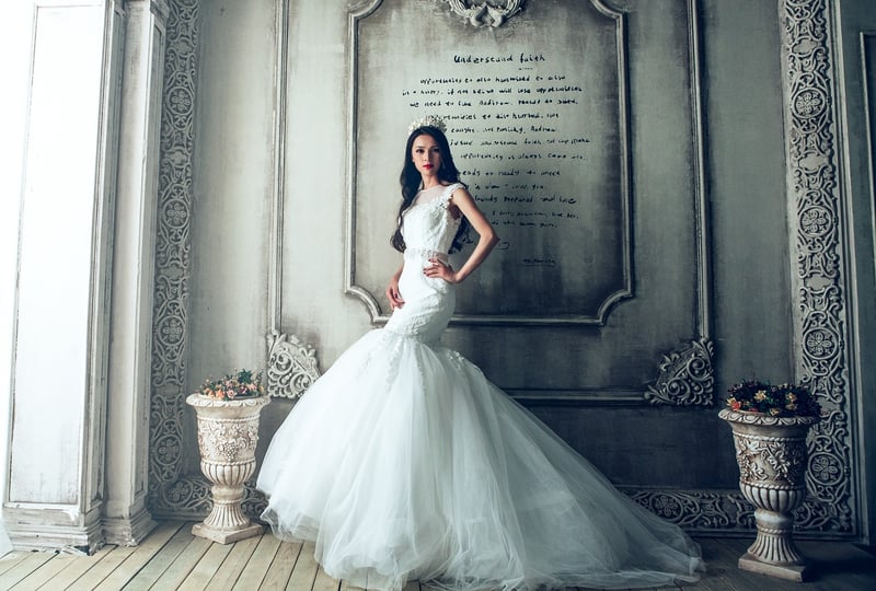 Bride walking down the aisle